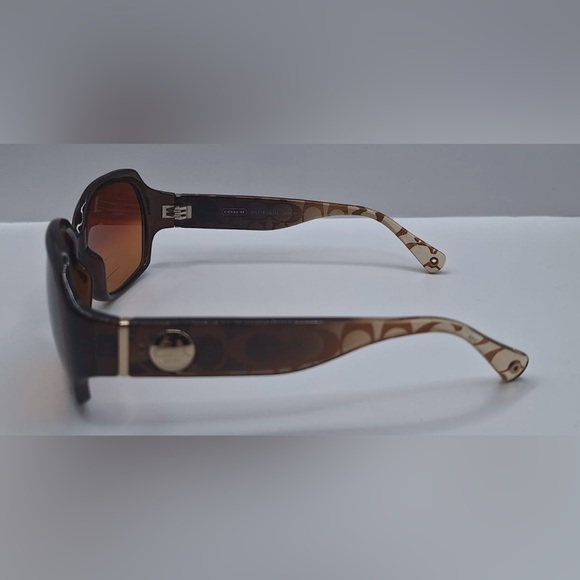 Coach Arlene S615 Brown Oval Sunglasses Frames Only - Picture 5 of 8